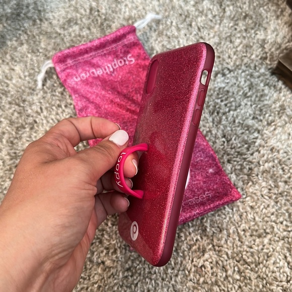Sparkle Hot Pink Loopy Case Iphone X/Xs Righty - Picture 3 of 4